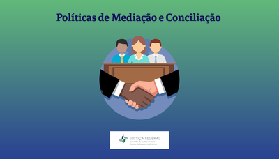 Banner do curso Políticas de mediação e Conciliação