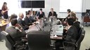 Reunião do Cogetab, na sede do CJF, com a presença do corregedor-geral Mauro Campbell e representantes dos cinco TRFs. (Foto: Edson Queiroz/CJF)
