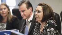 Ministra Laurita Vaz preside sessão do CJF (Foto: Sérgio Amaral/STJ)